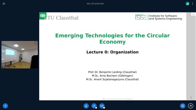 Emerging Technologies for the Circular Economy SS22
